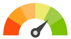 credit score arrow
